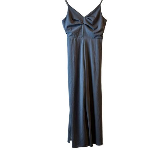 She + Sky Sleeveless Blue Chambray Jumpsuit Medium - Picture 1 of 7